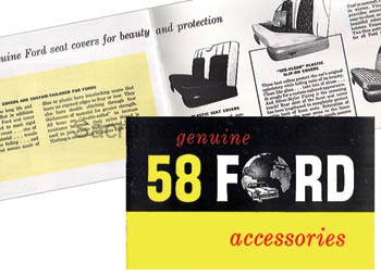 [09346] BOOK- ACCESSORY PARTS CATALOGS 1958