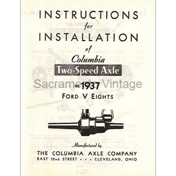 [09292] BOOK- COLUMBIA AXLE INSTALL 1937