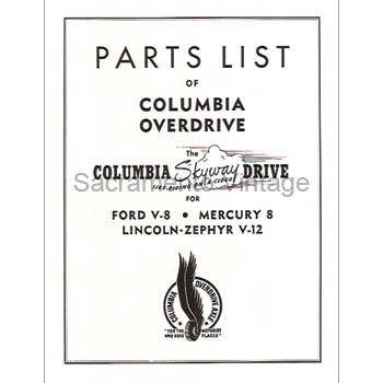 [09296] BOOK- COLUMBIA AXLE PARTS 1941-48