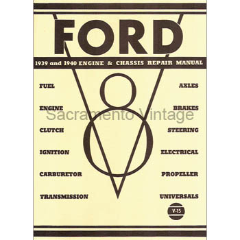 [09232] BOOK- FORD & MERCURY REPAIR 1939-40