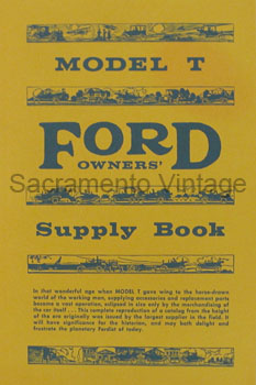 [09013] BOOK- FORD OWNER SUPPLY Western Auto 1920 / 1909-27