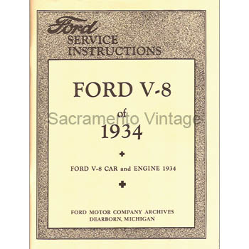 [09215] BOOK- FORD SERVICE BULLETIN 1934