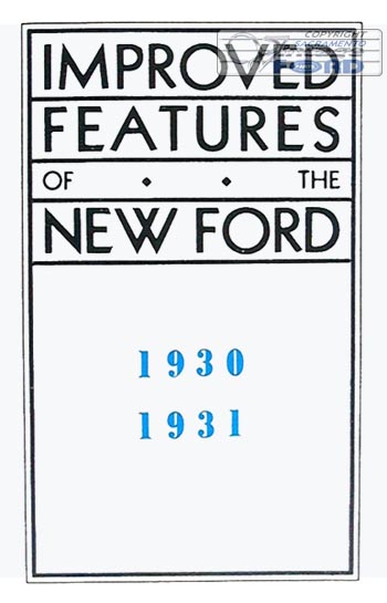 [09123] BOOK- MODEL A IMPROVEMENTS 1930-31