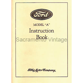 [09118] BOOK- MODEL A INSTRUCTION 1928-1931early