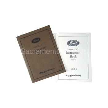 [09118-1] BOOK- MODEL A INSTRUCTION LATE 1931 CARS WITH SIDEBOWL
