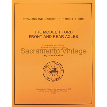 [09030] BOOK- MODEL T FRONT AND REAR AXLE MTFCA 31 PAGES
