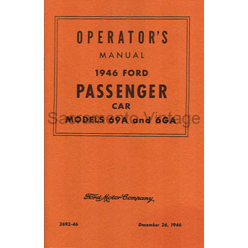 [09239] BOOK- OPERATOR'S MANUAL 1946