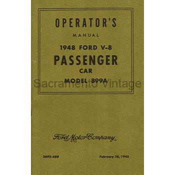 [09243] BOOK- OPERATOR'S MANUAL 1948