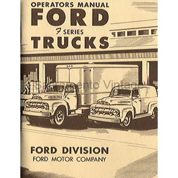 [09250] BOOK- OPERATOR'S MANUAL F-TRUCK 1951