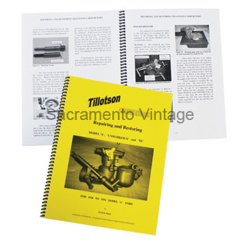 [09119-2] BOOK- REPAIRING AND RESTORING TILLOTSON CARBURETORS X -XF - XV