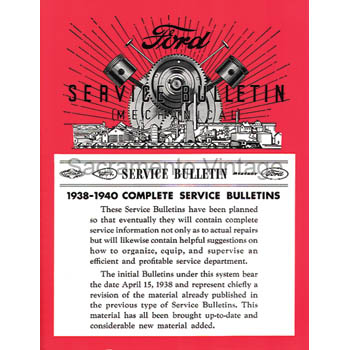 [09227-2] BOOK- SERVICE BULLETINS 1938-40 SOFTBOUND - LARGE
