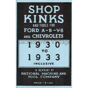 [09124] BOOK- SHOPS KINKS & TOOLS 1930-33