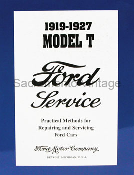 [09050] BOOK- T FORD SERVICE - 1919-27 SOFTBOUND 296 pages 8-1/2" x 11"