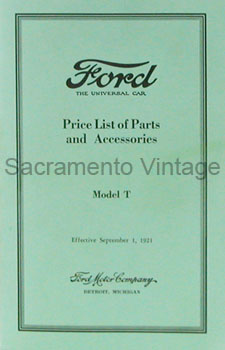[09015] BOOK- T PARTS & ACCESSORIES 1909-21