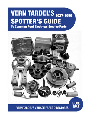 [09442-2-11] TARDEL BOOK- SPOTTER'S GUIDE-1927-1959 FORD ELECTRICAL SERVICE PARTS .