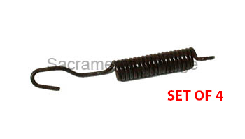 [07043-4] BRAKE SHOE RETRACTING SPRINGS (4) 1948-63 PU AND 1955-59 CAR SET