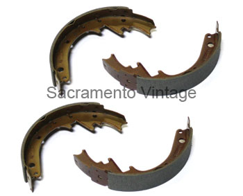 [07039-0] BRAKE SHOE SET- BONDED (4) FRONT 1948-66 NEW 