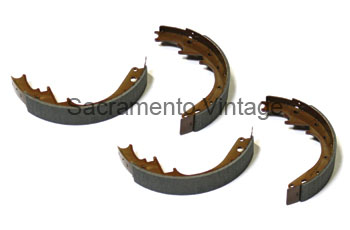[07040-0] BRAKE SHOE SET BONDED- (4) REAR 1948-66 NEW 