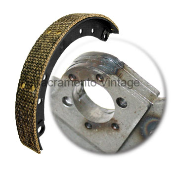 [00136-0] BRAKE SHOE- ALL NEW WITH W-O-V-E-N RIVETED LINING sold each 1928-1931