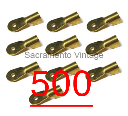 [03863-500] BRASS ENDS FOR SPARK AND MAGNETO WIRES- 1909-27 BULK PACK OF 500