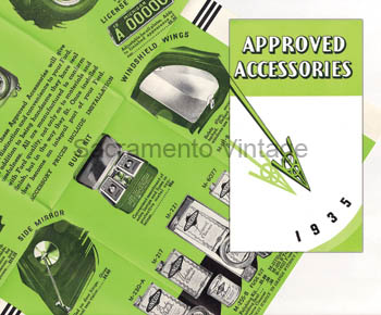 [09274] BROCHURE- APPROVED ACCESSORIES 1935