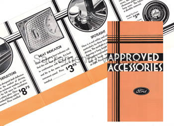 [09269] BROCHURE- APPROVED FORD ACCESSORIES 1933