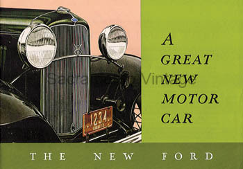 [09267] BROCHURE- GREAT NEW MOTOR CAR 1932