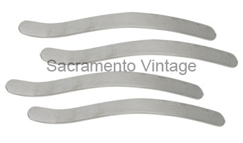 [04494] BUMPER BARS- REAR / SPLIT FACE / STAINLESS STEEL 1926-27
