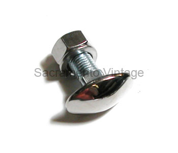 [06851] BUMPER BOLT- OVAL HEAD- stainless 1933-40