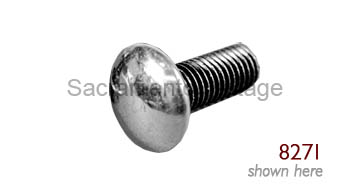 [08271-2] BUMPER BOLT- rear CHROME 1948-72 1/2 X 1-1/2