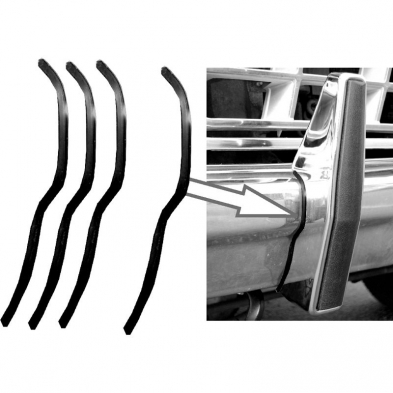 [208270-4] BUMPER GUARD TO BUMPER SEALS - (4) 1964-86