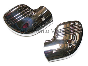 [06825] BUMPER WING TIPS- chrome 1940