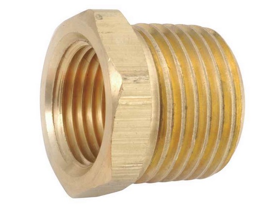 [08298-1] BUSHING FOR HEATER HOSE FITTING- 1/2" od TO 3/8" id PIPE THREAD