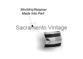 [201049] CAB CORNER MOLDING W/BLACK INSERT 3 5/8in RANGER 1970-72