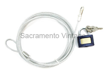 [13522] SECURITY CABLE AND LOCK FOR CAR COVERS
