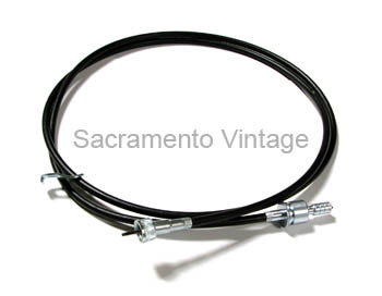 [08179] CABLE ASSEMBLY- W/ C-4 and C-6 FITS 1948-66 STOCK SPEEDOMETER HEADS 72.5"