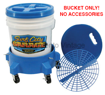 [SCG-917] CAR WASH BUCKET ONLY WITH TWIST-ON LID/SEAT & GRIT GUARD BLUE - SURF CITY GARAGE