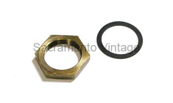 [03742] CARBURETOR BOWL NUT/WASHER 1914-19 HOLLEY G