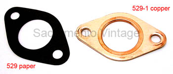 [00529-1] CARBURETOR MOUNT GASKET- copper 1928-31