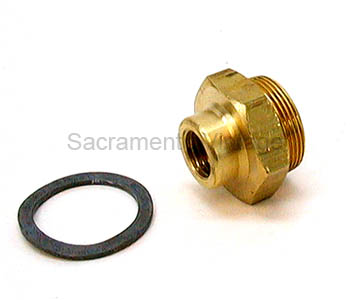 [00501-2] CAST IRON  SEDIMENT BOWL BOTTOM PLUG- brass 28-31
