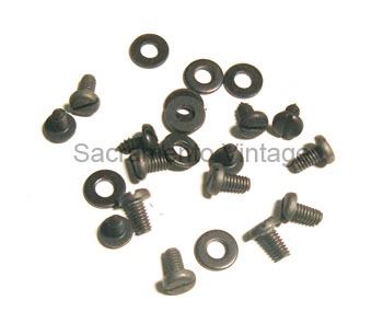 [06407-2] FLOORBOARD CENTER PAN SCREWS & WASHERS - 22 PCS  1937-40