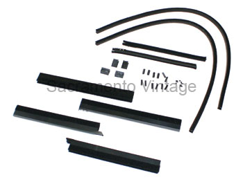 [06318-16] DOOR GLASS CHANNEL KIT- TUDOR SEDAN W/ CENTERED HANDLE (CH) 1934