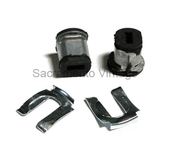 [05921-4] CHOKE AND THROTTLE GROMMETS 39-40 METAL CASED WITH CLIPS