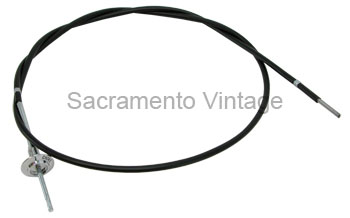 [07792-2] CHOKE CABLE ASSEMBLY 1961-69 CUT TO FIT INCLUDES BEZEL NO KNOB