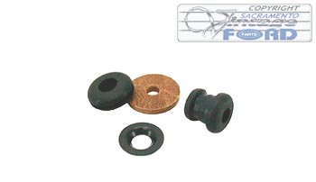 [00553] CHOKE ROD GROMMET KIT-  UPPER & LOWER AT FLOOR, CUP & LEATHER WASHER 1928-31
