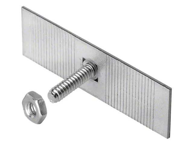 [07684-3] GRILLE BAR- CLIP SET  10 SNAP-TO-LENGTH TRIM CLIPS AND NUTS 1948-50 PU (3 SETS REQUIRED)