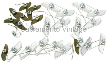 [08360-5] CLIP SET- SHORT BED TRIM 18 PCS 1965-72