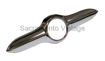 [498660] CLOCK COVER (BEZEL)- CHROME CAR 1949-50