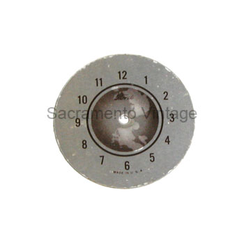 [05949-13] CLOCK FACE FOR MIRROR- 1936 brown 
