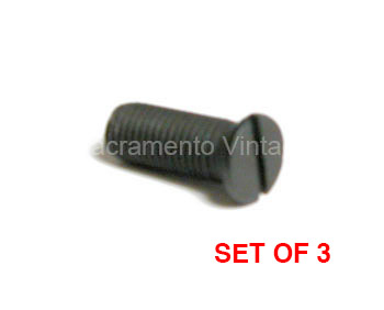 [00939] DOOR HINGE TO BODY SCREW SET (3) & WASHERS (3)- 5/16-24 X 7/8" CLOSED CARS  1928-31